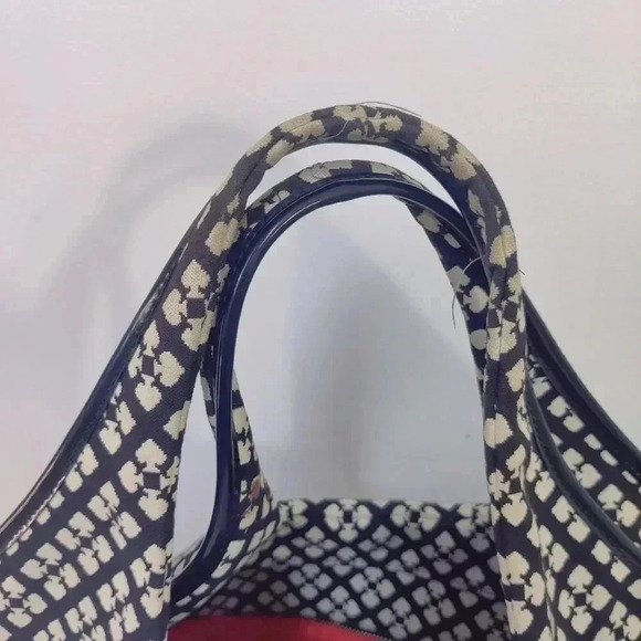 Kate Spade monogram canvas logo square style tote bag - Picture 7 of 15